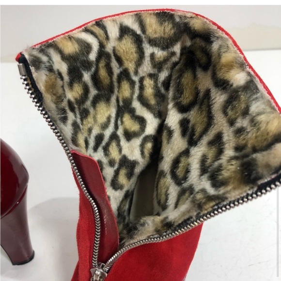 Vintage Marc Jacob’s red patent leather zip up bootie size 9 - Picture 7 of 7